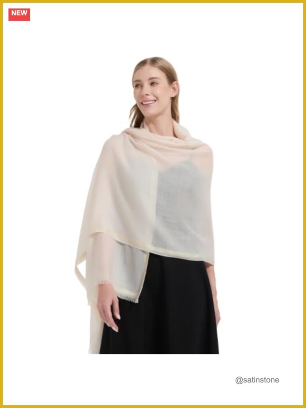 100% Cashmere Wrap Shawl Scarf Pashmina Stole for Women All-Season